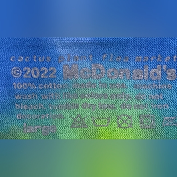 Cactus Plant Flea Market x McDonald’s Buddy & Friends Tie-Dye Tee - Picture 6 of 6